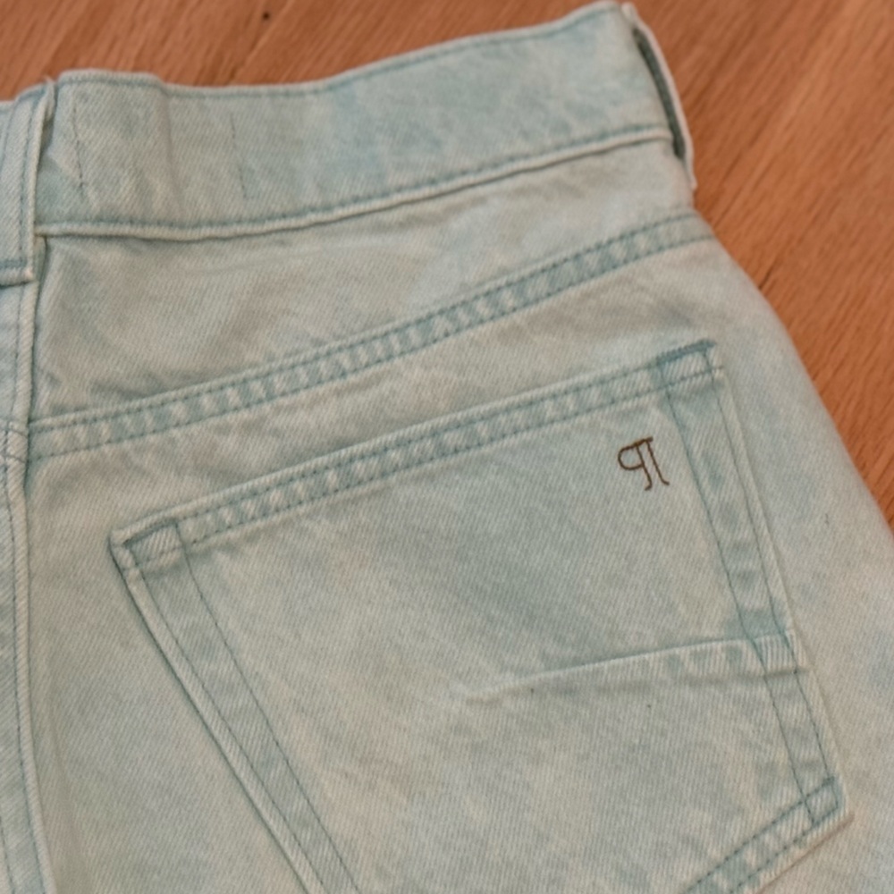 Pilcro Light Green High Waist Women's Shorts - Picture 5 of 7
